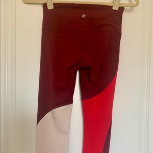 Athleta 7/8 length colorblock tight.